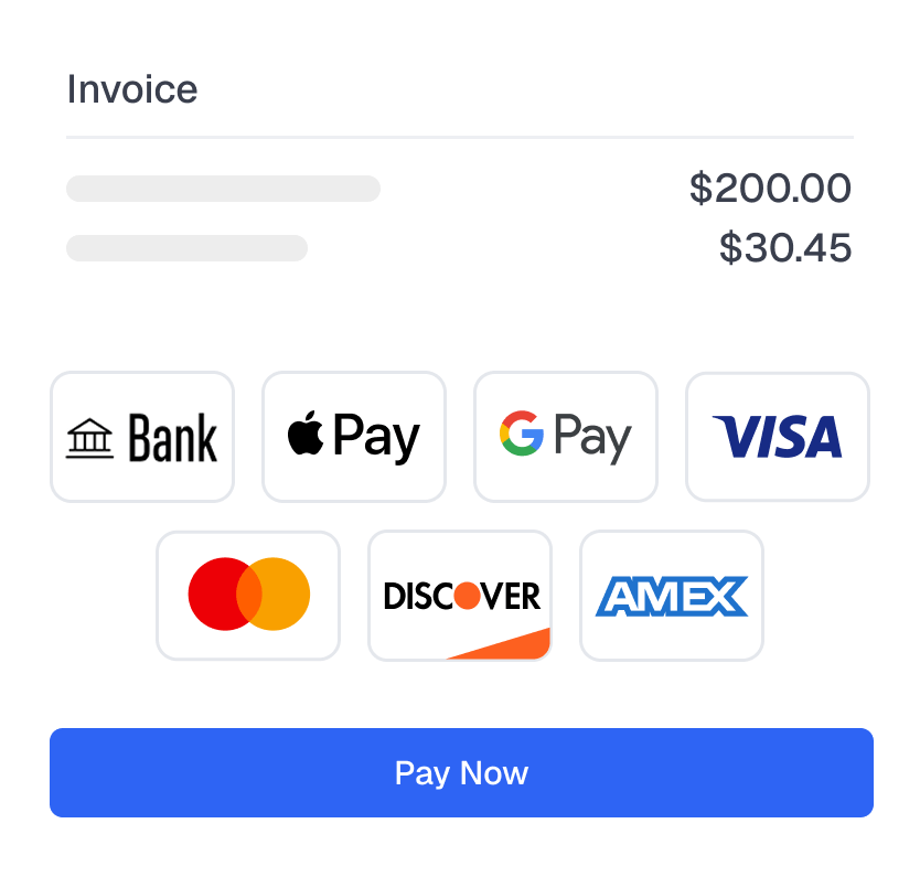 Mockup showing secure online payment process